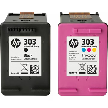 Set 2 buc cartus cerneala, original HP, OEM 303 black + tricolor