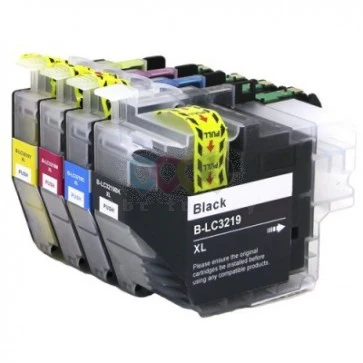 Set 4 cartuse cerneala, compatibile Brother LC3219XL, BK/C/M/Y