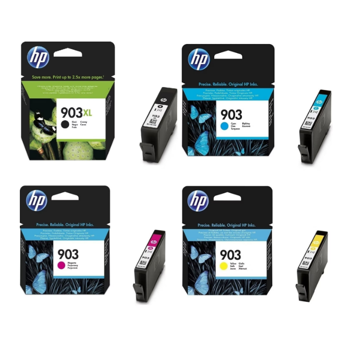 Set 4 buc cartus cerneala, original HP, OEM 903XL/903, CMYK